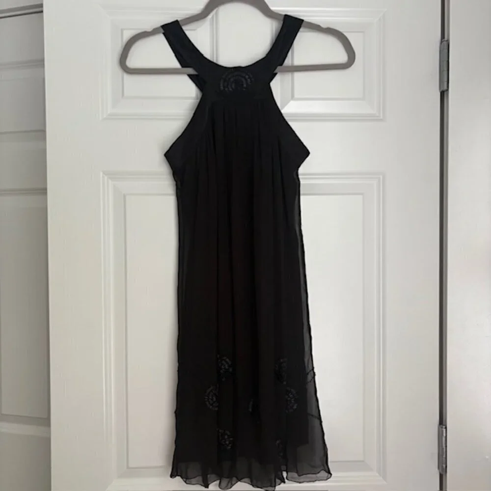 Beaded Silk Dress Nicola Peretti - Picture 4 of 7